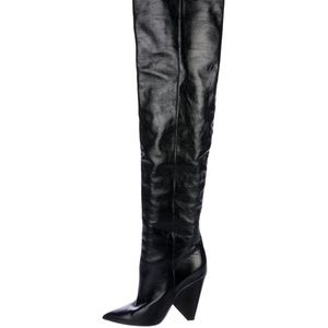 YSL Saint Laurent Niki Over-the-Knee Boots